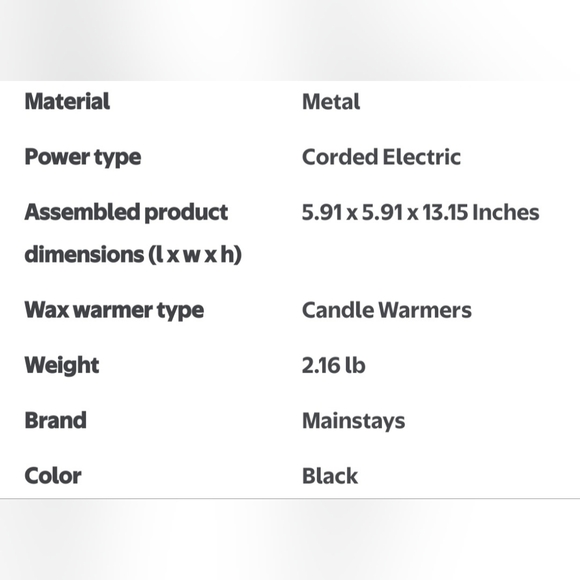 **One Left**Black Metal Candle Warmer  Lamp With Bulb - Picture 7 of 7